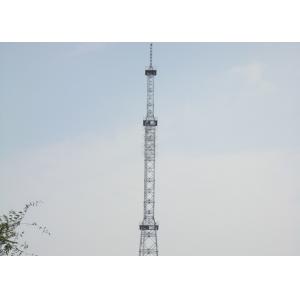 China High Wind Speed Tv Antenna Pole Towers , 50m Silver Television Antenna Tower supplier
