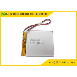 China LP354453 3.7 V 800mah Battery PL354453 Lithium Polymer Rechargeable Battery 800mah 3.7v li po battery supplier