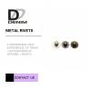 China Anti Black Nickel Custom Decorative Brass Rivets , Decorative Rivets For Clothing wholesale