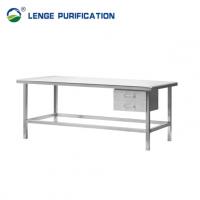China Hospital Stainless Steel Furnishing 1400mm X 800mm X 800mm Fully Welding Stainless Steel Table With Drawer on sale