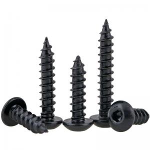 China Grade 8 Alloy Stainless Steel Self Tapping Screws M6 Size Hex Drive Rounded Head supplier
