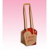 customized wholesale brown paper bag manufacturer with flat paper handles