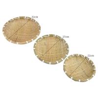 China Round Sieve Natural Bamboo Basket Traditional Shape on sale