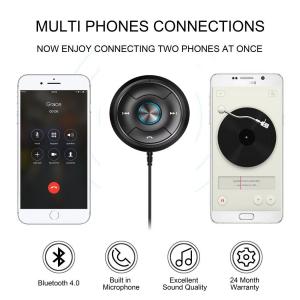 2018 wholesale wireless Bluetooth car kit aux adapter car mp3 fm transmitter aux Bluetooth music receiver