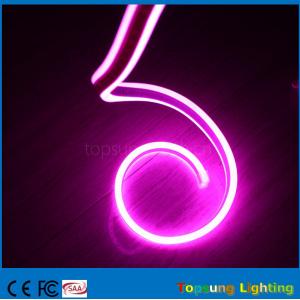 China 110V Double Side Pink Neon Flexible Strip Light For Buildings supplier