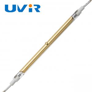 China Short Wave Quartz Halogen Heat Lamp RS 500W Gold Reflector Infrared Lamps supplier