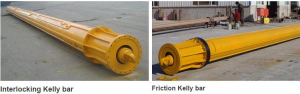 Hydraulic Rotary Borehole Drilling Rigs Interlocking And Friction Kelly Bar For