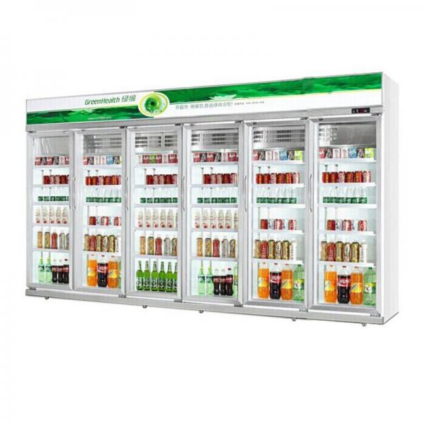 Drinks Display Customized Supermarket Beverge Glass Door Refrigeration Equipment