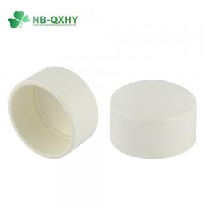 1/2 Inch to 4 Inch PVC Pipe Fitting Sch40 Plastic End Cap with Round Head Code Design