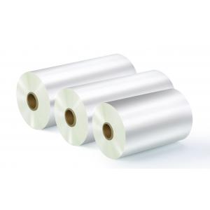 Pearl white BOPP Thermal Lamination Film With Glue / 15mic Clear Laminate Roll