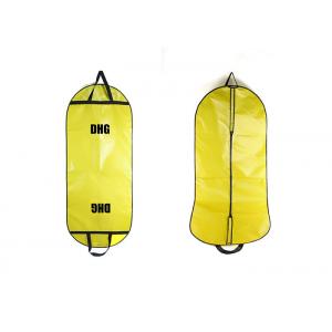 China Yellow Dress Garment Bag With Lamination , Suit Garment Bag Full Color Printed supplier