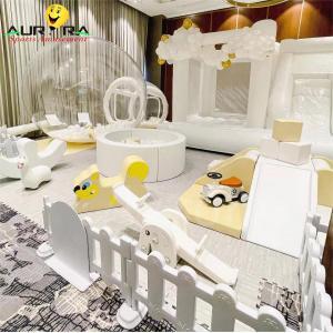 Popular White Childrens Soft Play Set Playground Rental Business Soft Baby Climb