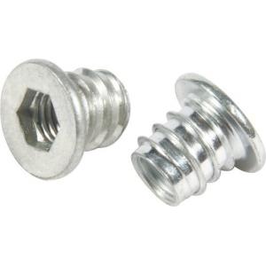 White Customize M8 Hex Insert Nut , M10 Insert Nuts Type D For Wood Furniture