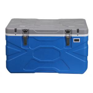 China Heavy Duty Blue Rotomolded Cooler Box Food Cold Storage With 3 Large Reusable Ice Packs supplier