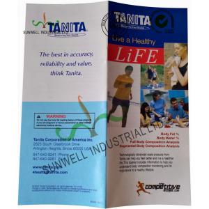 China Normal Binding Folded Leaflet Printing , Custom Tri Fold Brochure Pamphlet supplier