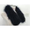 China Green Medium / Large 100% Gunine Raccoon Fur Collar For Coats wholesale