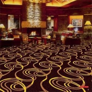 China Soft Circle Pattern PVC Commercial Flooring / Floral Wall To Wall Carpet supplier
