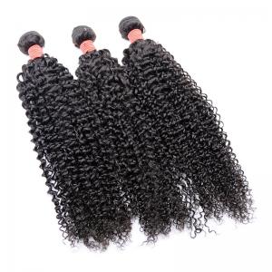 China Soft Cuticle Aligned Hair Kinky Curly Machine Double Weft Can Be Dye And Bleach supplier