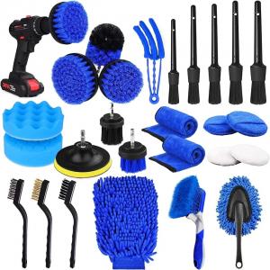China 26pcs Car Detailing Brush Set Auto  Car Cleaning Tools Kit For Interior supplier