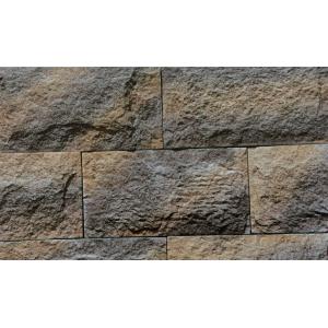 handcrafted Beige Gray Orange Cultured Stone Brick Mushroom Cement Wall 14mm