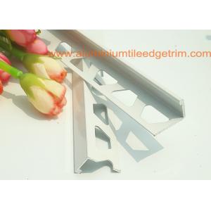 China White Right Angle Metal Tile Trim 10mm For Tile Edging Protection wholesale