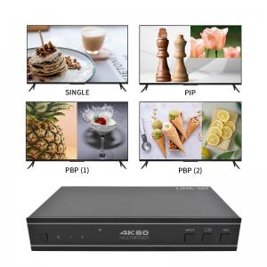 4K60 2x1 HDMI Multiviewer Seamless UHD Video Switcher With Audio RS232