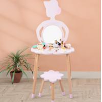 China Cross-border wooden simple girls' dressing table girls' beech dressing table children's family education parent-child on sale