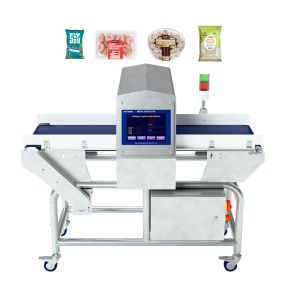 China Détecteur de métaux à bande transporteuse haute précision avec écran tactile et paramètres d'autorisation utilisateur on sale