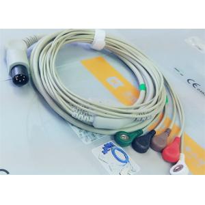 China M&B 6 Pin Snap AHA ECG Patient Cable For Medical Equipment , Electrode Lead Wires supplier