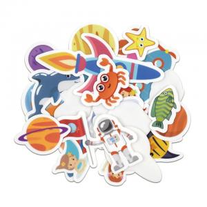 China 12pcs Fridge Magnet Sticker Novelty Cartoon Colorful Funny Animals Souvenir supplier