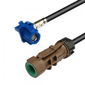 Waterproof HSD Cable Assembly Female Connector 4 Pin High Speed Data Cable