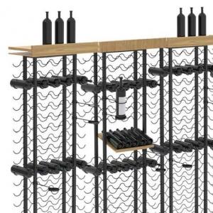 China Wooden Metal Wine Display Racks Shelving Units Shop Fitting Liquor Retail Store supplier