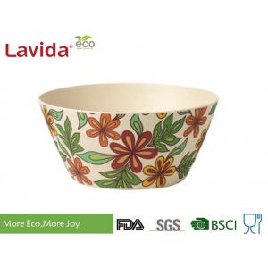 Popular Latest Design Bamboo Fiber Bowls Round Shape With Decal Paper Printing