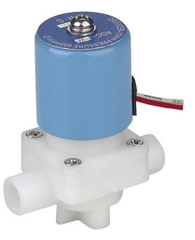 Mini RO Auto Shut Off Valve , Plastic Water Solenoid Valve Direct Acting