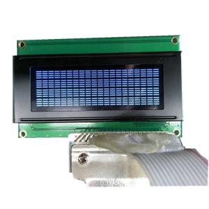 China 2.5 Inch Character Lcd Display 20x4 STN Yellow / Blue 1/16 Duty 1/5 Bias supplier