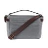 China Outdoor Canvas Crossbody Messenger Bag Grey , Casual Messenger Bags With Pockets wholesale