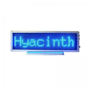 LED Scrolling Sign Message Board Rechargeable/Edit By PC/Blue Color B1664AB/178MM length