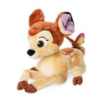 China Bambi with Butterfly Medium Disney Store Soft Toys 25cm Size Brown Color on sale