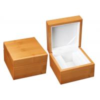 China Single Solid Wooden Watch Box Handmade Recyclable High - Grade For Gift Packaing on sale