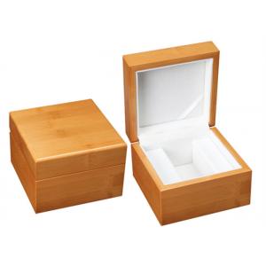 China Single Solid Wooden Watch Box Handmade Recyclable High - Grade For Gift Packaing supplier