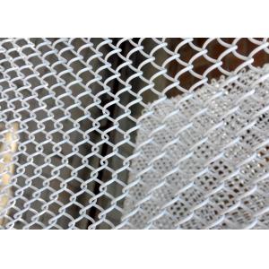 High Strength Aluminum Chain Link Drapery , Metal Coil Mesh Drapery With Good Ventilation
