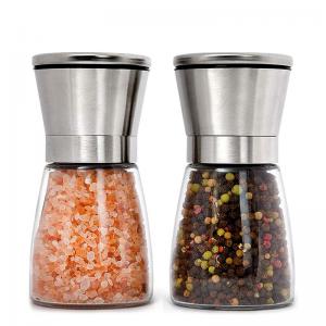 China 80ml Ceramic Blades Refillable Glass Pepper Grinder supplier