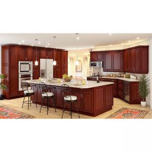Custom Design Solid Wood Royal Kitchen Cabinets For Apartment
