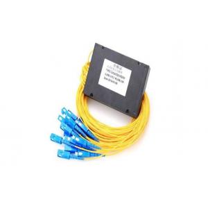 1 / 16 Way FTTH Optical Cable Splitter , Optical Cord Splitter ABS Box Package For Test Equipment