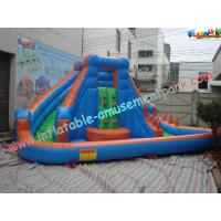 China Colorful Outdoor Inflatable Water Slides , Inflatable Pool Slide For Commercial Use on sale