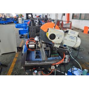 184mm Width 0.7mm-1.2mm Thickness Metal Shutter Door Bottom Roll Forming Machine With Fly Saw Cutting