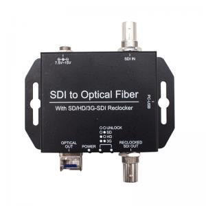 Black Telecommunication 3G-SDI to Optical Fiber Video Converter Transmitter for Video