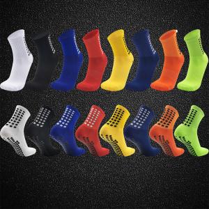 Crew Length Soccer Grip Socks Adult Customized Black Grip Socks Soccer