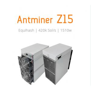 Asic Bitmain Antminer Z15 420ksol 1510W With 1800W PSU Equihash Miner