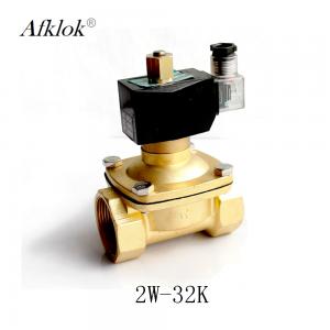 China Brass 1-1/4 inch Normally Open Air Water Solenoid Valve AC 24V supplier